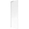 Mexen Next L bathtub screen 1-winged 60 x 150 cm, stripes, brushed nickel - 895-060-000-03-09-97