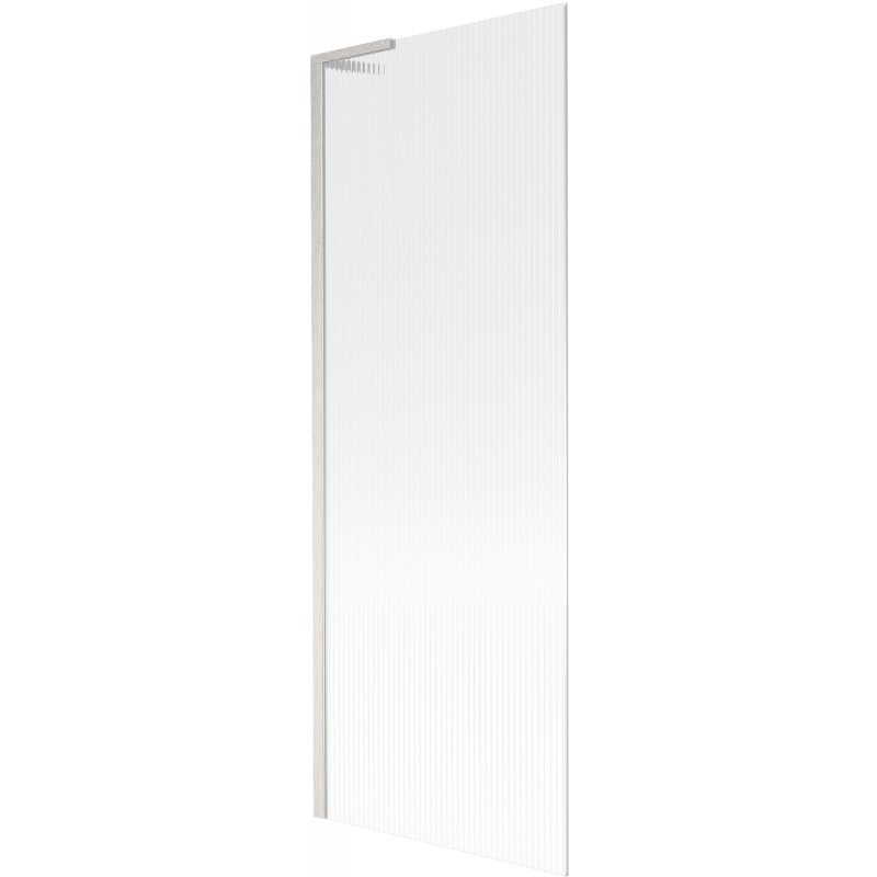 Mexen Next L 1-wing bathtub screen 70 x 150 cm, stripes, brushed nickel - 895-070-000-03-09-97