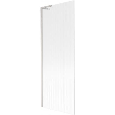 Mexen Next L 1-wing bathtub screen 70 x 150 cm, stripes, brushed nickel - 895-070-000-03-09-97