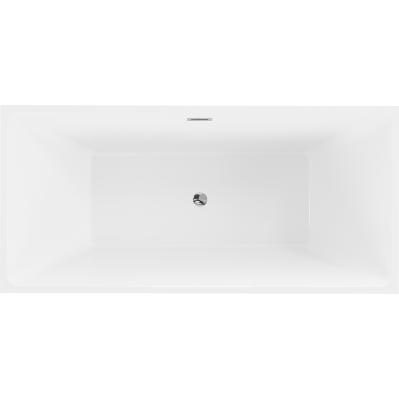 Mexen Nita freestanding bathtub 170 x 80 cm, white, chrome overflow - 52091708000-01
