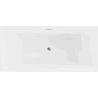 Mexen Nita freestanding bathtub 170 x 80 cm, white, chrome overflow - 52091708000-01