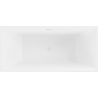 Mexen Nita freestanding bathtub 670 x 320 in white, white overflow - 52091708000-20