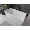 Mexen Nita freestanding bathtub 67 x 31 in, white, rose gold overflow - 52091708000-60