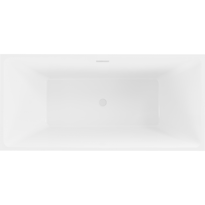 Mexen Nita freestanding bathtub 170 x 80 cm, white/black, white overflow - 52091708075-20