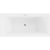 Mexen Nita freestanding bathtub 670 x 270 in, white/black, chrome overflow - 52091708075-01