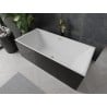 Mexen Nita freestanding bathtub 67 x 31 inches, white/black, brushed gold drain - 52091708075-55