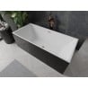 Mexen Nita freestanding bathtub 67 x 31 inches, white/black, brushed copper overflow - 52091708075-65