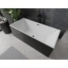 Mexen Nita freestanding bathtub 170 x 80 cm, white/black, black overflow - 52091708075-70