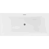 Mexen Nita freestanding bathtub 170 x 80 cm, white/black, gun metal overflow - 52091708075-95