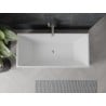 Mexen Nita 170 x 80 cm freestanding bathtub, white/black, brushed nickel overflow - 52091708075-97