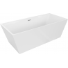 Mexen Lita freestanding bathtub 67 x 29.5 in, white, chrom overflow - 52121707500-01