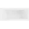 Mexen Lita freestanding bathtub 170 x 75 cm, white, white overflow - 52121707500-20