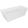 Mexen Lita freestanding bathtub 170 x 75 cm, white, white overflow - 52121707500-20
