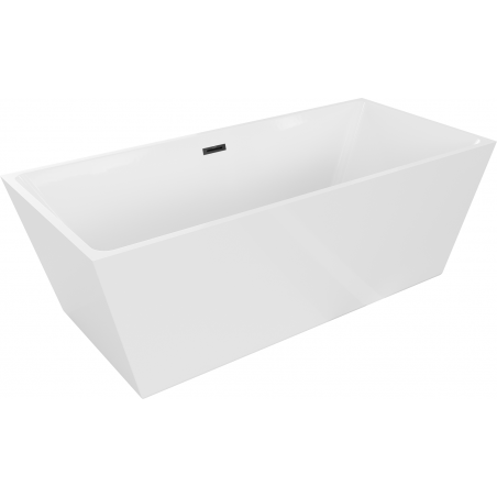 Mexen Lita freestanding bathtub 170 x 75 cm, white, black overflow - 52121707500-70