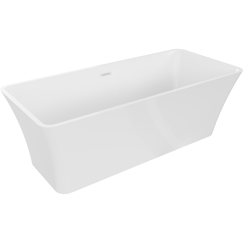 Mexen Tonia free-standing bath 170 x 75 cm, white, white overflow - 52171707500-20
