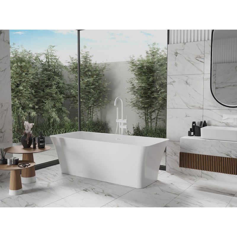 Mexen Tonia free-standing bath 170 x 75 cm, white, white overflow - 52171707500-20
