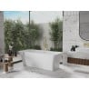 Mexen Tonia freestanding bathtub 67 x 29.5 inches, white, overflow gold - 52171707500-50