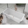 Mexen Tonia freestanding bathtub 67 x 29.5 inches, white, rose gold overflow - 52171707500-60