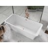 Mexen Tonia freestanding bathtub 67 x 29.5 inches, white, brushed copper overflow - 52171707500-65