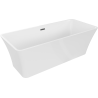 Mexen Tonia freestanding bathtub 170 x 75 cm, white, brushed gun gray overflow - 52171707500-66