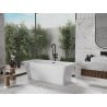 Mexen Tonia freestanding bathtub 67 x 29.5 inches, white, black overflow - 52171707500-70