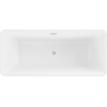 Mexen Tonia freestanding bathtub 170 x 75 cm, white, brushed nickel overflow - 52171707500-97