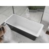 Mexen Tonia freestanding bath 170 x 75 cm, white/black, white overflow - 52171707575-20