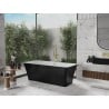 Mexen Tonia freestanding bathtub 67 x 29.5 inches, white/black, gold overflow - 52171707575-50