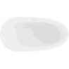 Mexen Eos freestanding bathtub 67 x 29.5 in, white, with white overflow - 52471707500-20