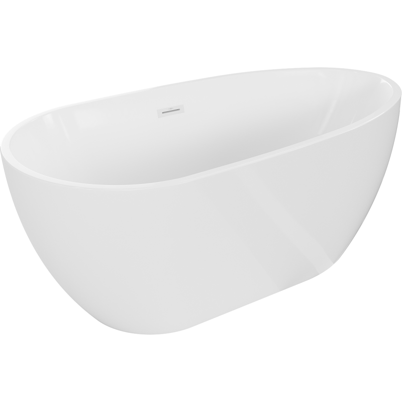 Mexen Eos 170 x 75 cm freestanding bath, white, white overflow - 52471707500-20