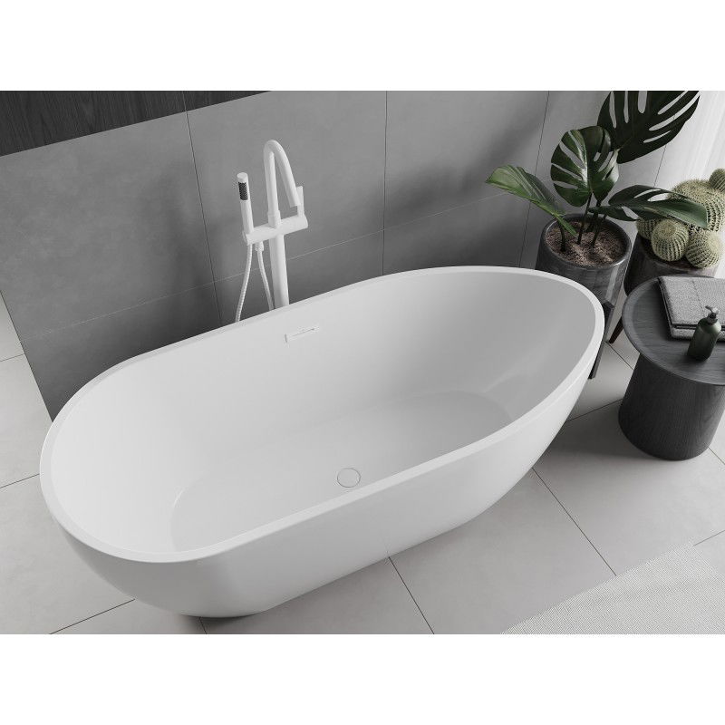 Mexen Eos 170 x 75 cm freestanding bath, white, white overflow - 52471707500-20