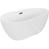Mexen Eos Freestanding Bath 170 x 75 cm, White, Black Overflow - 52471707500-70
