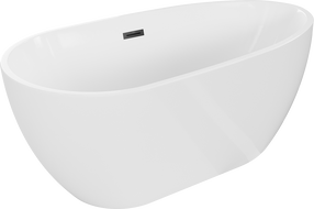 Mexen Eos Freestanding Bath 170 x 75 cm, White, Black Overflow - 52471707500-70