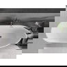 Mexen Eos freestanding bathtub 150 x 75 cm, white, brushed gun gray overflow - 52471507500-66