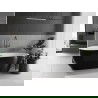 Mexen Eos freestanding bath 170 x 75 cm, white/black, gun metal overflow - 52471707575-95