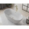 Mexen Roxy freestanding bathtub 67 x 31 inches, white, golden overflow - 51201708000-50