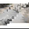 Mexen Roxy freestanding bathtub 67 x 31 inches, white, brushed gun gray overflow - 51201708000-66