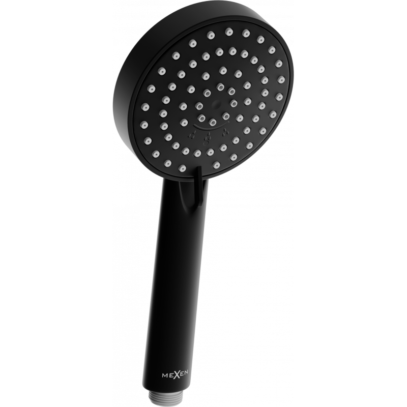 Mexen R-75 3-function shower head, black - 79575-70