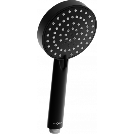 Mexen R-75 3-function shower head, black - 79575-70