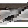 Mexen Bilbao freestanding bathtub 180 x 90 cm, white, chrome overflow - 51311809000-01