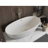 Mexen Bilbao free-standing bath 180 x 90 cm, white, gold overflow - 51311809000-50