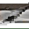 Mexen Bilbao freestanding bathtub 180 x 90 cm, white, gold overflow - 51311809000-50