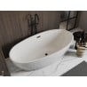 Mexen Bilbao Freestanding Bath 180 x 90 cm, White, Black Overflow - 51311809000-70