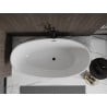Mexen Bilbao Freestanding Bath 180 x 90 cm, White, Black Overflow - 51311809000-70