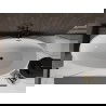 Mexen Bilbao freestanding bathtub 180 x 90 cm, white, black overflow - 51311809000-70