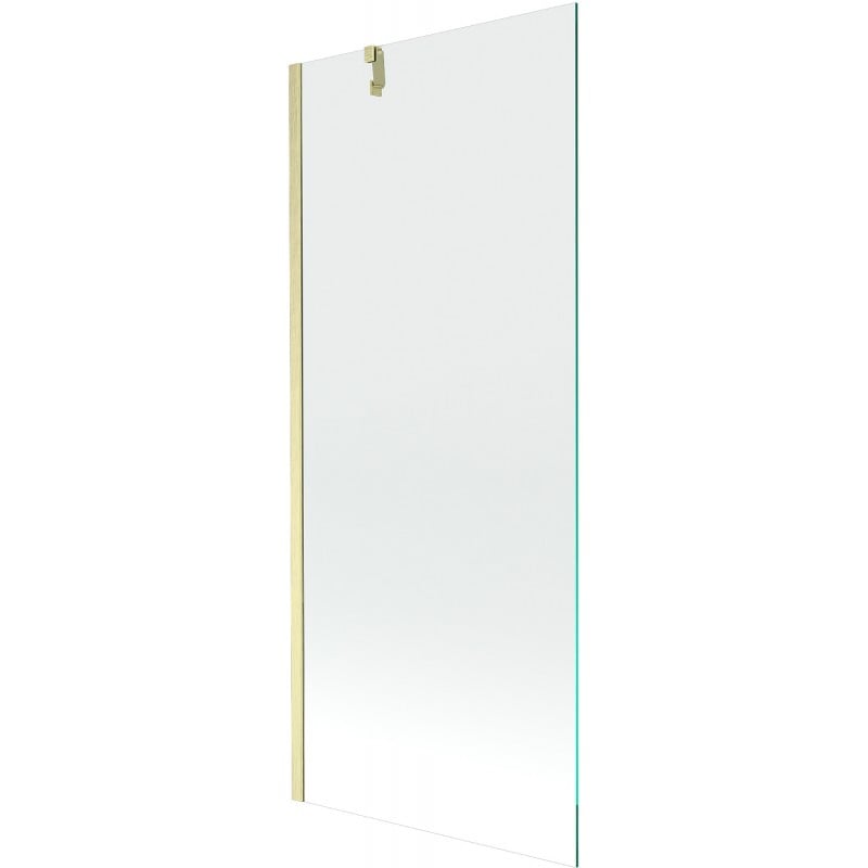 Mexen Next 1-panel bath screen 80 x 150 cm, transparent, brushed gold - 895-080-000-00-00-55