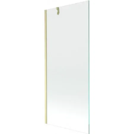 Mexen Next 1-panel bath screen 80 x 150 cm, transparent, brushed gold - 895-080-000-00-00-55