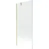 Mexen Next 1-panel bath screen 80 x 150 cm, transparent, brushed gold - 895-080-000-00-00-55