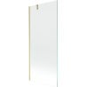 Mexen Next 1-wing shower screen 80 x 150 cm, transparent, brushed gold - 895-080-000-00-00-55