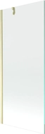 Mexen Next 1-panel bath screen 80 x 150 cm, transparent, brushed gold - 895-080-000-00-00-55